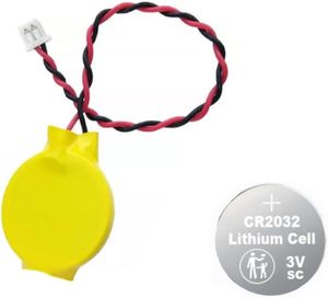 แบตเตอรี่ CMOS CR2032 5 แพ็ค 3V แบตเตอรี่ BIOS เมนบอร์ดพร้อมสายไฟ 2 เส้นและขั้วต่อ MOLEX แบตเตอรี่ทดแทนสำหรับคอมพิวเตอร์ - Product Image 2