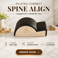 Correcteur de colonne vertébrale en érable MJD-W19A de haute qualité, antidérapant, durable et portable, avec garantie de 3 ans pour la gym, le yoga et l'entraînement corporel