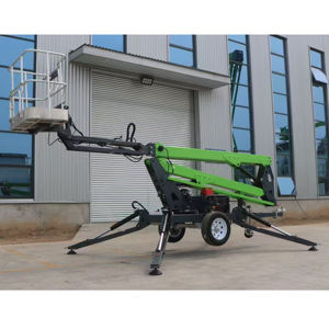 Vente chaude 12m 18m bras articulé télescopique véhicule de travail aérien <span class=keywords><strong>360</strong></span> degrés rotatif bras droit plate-forme de levage palan - Product Image 2