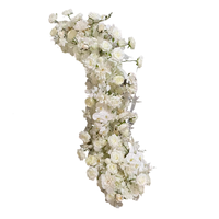 Décor floral pour mariage, toile de fond, accessoire de décoration, chemin de table, guide d'événement, fleurs pour vitrine, en tissu, style Jane Love, pour l'aménagement au sol