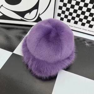 Nouveau chapeau de pêcheur en peluche, chapeau d'hiver chaud pour femmes, chapeau Panama épais pour les journées froides et enneigées, chapeau seau en fourrure moelleuse pour femmes - Product Image 5