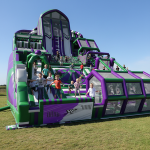 出厂价定制商业游乐场儿童户外蹦床巨型运动游戏障碍场充气城堡 - Product Image 3