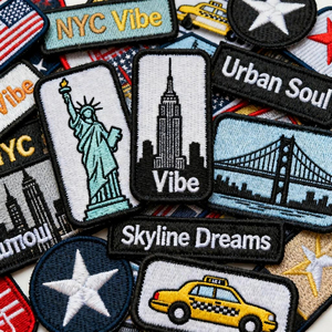 Sản Phẩm Mới 2025 Tùy Chỉnh Đầy Màu Sắc Khuyến Mại Thêu Vá Dễ Thương Phim Hoạt Hình Sắt Trên Dệt Quần Áo Thêu Các Bản Vá Lỗi Huy Hiệu - Product Image 3