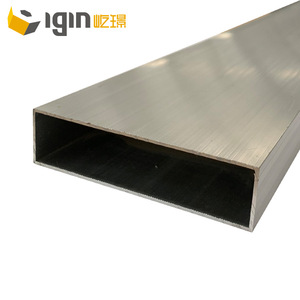 ท่ออลูมิเนียมสี่เหลี่ยม Yijing ขนาด 100x25 มม. ผลิตจากโลหะผสม 6063 สำหรับงานก่อสร้างและตกแต่ง - Product Image 1