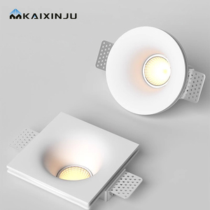 Hiện đại <span class=keywords><strong>LED</strong></span> vòng trắng thạch cao ánh sáng tại chỗ Downlight trimless Đèn trần lõm downlight cho sử dụng trong nhà - Product Image 1