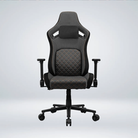 Chaise de jeu confortable pour fournisseur OEM, chaise PC réglable avec accoudoirs 4D en tissu pour adolescents et salles de jeu