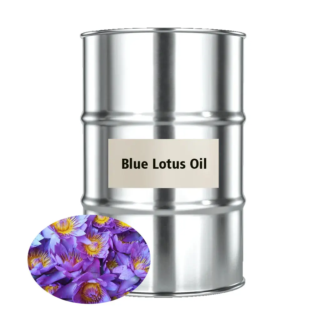 Pasokan pabrik 100% minyak lotus Biru alami murni minyak teratai Nymphaea caerulea