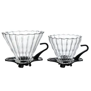 360ml 600ml 800ml goutte à goutte café chaud goutteur Style serveur bouilloire verre cafetière/théière ensemble avec filtre