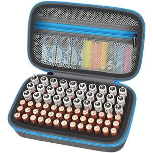 69 + Baterías AA AAA Organizador de baterías Estuche de almacenamiento Estuche de transporte de baterías - Product Image 1