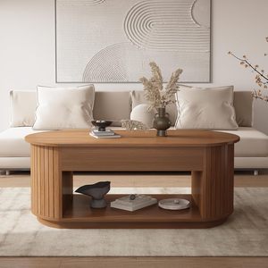 <span class=keywords><strong>Table</strong></span> <span class=keywords><strong>basse</strong></span> relevable moderne de 47 pouces pour la maison, le bureau et le salon - Product Image 2