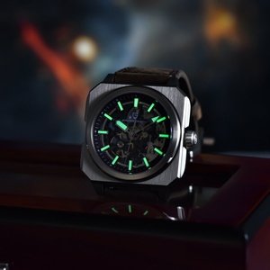 Montre mécanique pour homme PAGANI Skeleton 2024, sport, acier inoxydable antique, luxe, verre saphir, luminescent, étanche 50M - Product Image 4