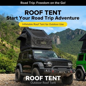 Tente de toit gonflable légère JIYA pour 4 personnes, ouverture rapide, imperméable, pare-soleil, camping en voiture, personnalisation CD12 - Product Image 2