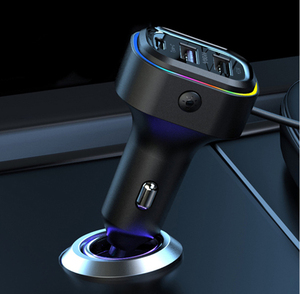 Mới 6in1 6 Trong 1 66W Nhanh Chóng Sạc Đa Chức Năng Xách Tay Hiển Thị Kỹ Thuật Số 6-Trong-1 4 Cổng USB + 2 Loại C Cổng Xe Hơi Trung Tâm Sạc - Product Image 2