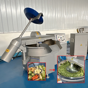 Coupe-bol commercial motorisé automatique en acier inoxydable de haute qualité pour viande et saucisses, fabricant chinois, 380V, trois phases - Product Image 1