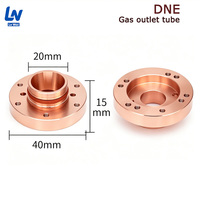 Nouvelles pièces de rechange pour découpeuse laser à fibre DNE : Cylindre d'entrée d'air QT90, Pièces anti-collision, Pièce de sortie d'air, Pièce en cuivre LVWEI