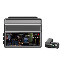 Nouveauté SJS SJ-Q8 Caméra embarquée pour voiture avec écran LCD de 3,16 pouces, caméra de rétroviseur 1080P, enregistreur de conduite avec double objectif et vision nocturne