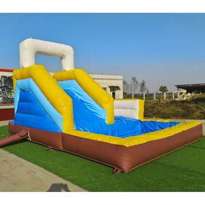 Toboggan aquatique gonflable avec piscine d'atterrissage étanche |   Équipement de jeux aquatiques commerciaux - Product Image 1
