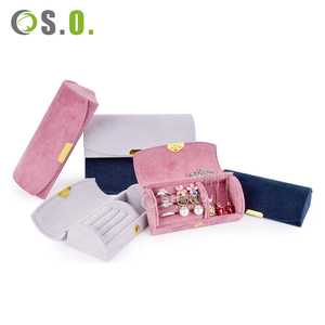 Boîte à bijoux personnalisée avec logo, mini boîte de luxe pour boucles d'oreilles, bracelet, collier, bague, emballage en velours - Product Image 5