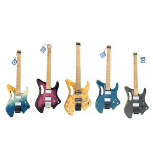 ROCK&R TIERCEL-BF غيتار كهربائي 6 أوتار بدون رأس - طلب قطعة 1، شعار/لون مخصص (رسوم إضافية) - Product Image 1