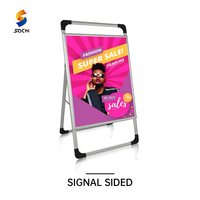 Supports d'affichage en aluminium sur mesure, portables, pour publicité extérieure, avec cadre en A, pour affiches publicitaires