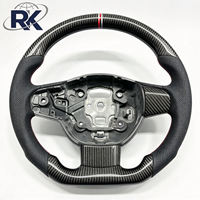 Volant de luxe en cuir perforé et fibre de carbone forgée, 3 branches, 40 mm, Hainan pour Focus MK4 ST 2019-2024, vente en gros à bas prix