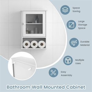 DB White MDF Bathroom Wall Storage <b>Locker</b> - Product Image 5