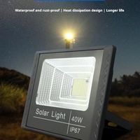 Projecteur solaire extérieur étanche IP67 60W 80W 150W 300W 500W 600W 800W Réflecteur solaire Éclairage de jardin
