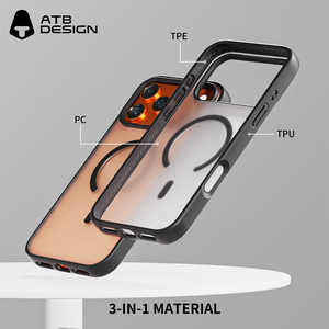 ATB Matte rõ ràng cho <span class=keywords><strong>Iphone</strong></span> 17 không khí không dây sạc trường hợp đối với <span class=keywords><strong>iPhone</strong></span> 17 16 15 14 cộng với Max 13 12 Pro Magnetic chống sốc Bìa - Product Image 4