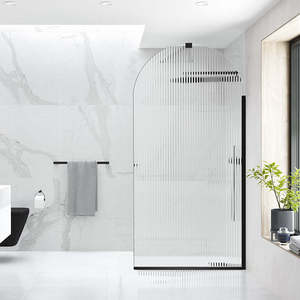 Moderno Simple <span class=keywords><strong>Baño</strong></span> Ducha Vidrio Partición Sin Marco Panel Fijo <span class=keywords><strong>Baño</strong></span> Pantalla - Product Image 4