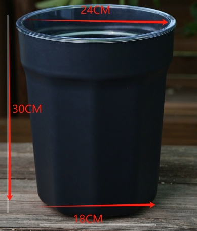 24#[black + transparent inner basin]
