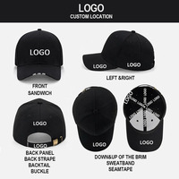 Op maat gemaakte logo vintage baseball caps borduurwerk corduroy pet