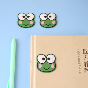 Autocollant magnétique grenouille 3D en caoutchouc souple, aimant de réfrigérateur de dessin animé pour bouteille d'eau, décoration pour étudiants, papeterie - Product Image 2