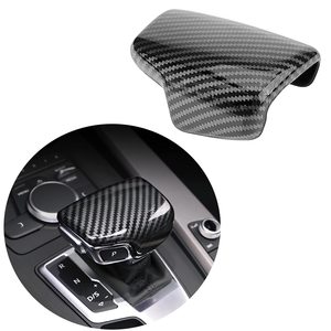 Pommeau de levier de vitesse automatique imprimé en fibre de carbone de style sport remplacement de garniture pour <span class=keywords><strong>Audi</strong></span> <span class=keywords><strong>A4</strong></span> A5 A6 S6 A7 S7 Q5 Q7 accessoires - Product Image 2