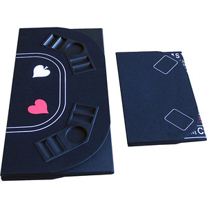 <span class=keywords><strong>Tapis</strong></span> de casino pliant 5 en 1 personnalisé <span class=keywords><strong>Tapis</strong></span> de table de <span class=keywords><strong>poker</strong></span> carré Texas Hold'em avec porte-gobelet/jeton de <span class=keywords><strong>poker</strong></span> en plastique - Product Image 6
