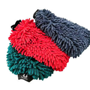 Guante de microfibra de chenilla de doble cara para lavado de coches con colores y tamaños personalizados para detallado de vehículos y limpieza de ventanas/ruedas - Product Image 2