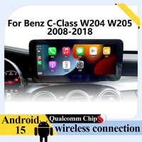 Mercedes Benz C-Serisi W204 W205 2008-2018 için Android 15 Navigasyonlu Araç Radyosu, Qualcomm 665 Multimedya Video Oynatıcı Stereo BT 4G
