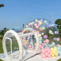 Tente gonflable transparente pour fête d'enfants en plein air igloo en cristal dôme ballons transparents maison tiendas gonflables burbuja