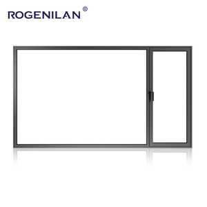 Rogenilan nhôm dân cư cửa sổ kính lớn cách âm cửa sổ toàn cảnh sàn nhà thương mại cửa sổ hình ảnh cố định - Product Image 2