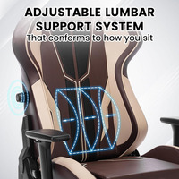 Nouvelle conception de chaise de jeu respirante chauffée par gravité, la moins chère, avec système de soutien lombaire réglable