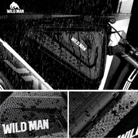 WILDMAN ES19 Sacoche de cadre triangulaire imperméable pour vélo, pochette de rangement pour téléphone portable, accessoires de vélo pour l'extérieur