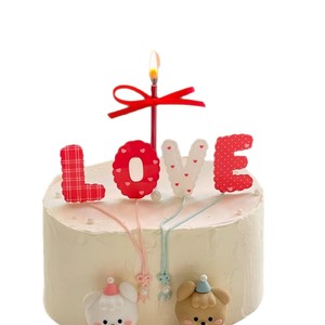 ท็อปเปอร์เค้กอะคริลิค ลายน้ำผึ้งและความหวาน สำหรับวันวาเลนไทน์ วันเกิด เทศกาลฉีซี  หนา 1.3 มม. พิมพ์ลายสีด้วยเทคนิค UV - Product Image 5