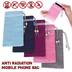 Sợi Bạc Bức Xạ Bảo Vệ Điện Thoại Túi RF Tín Hiệu Chặn Lá Chắn Túi EMF Bảo Vệ Di Động Điện Thoại Di Động Pouch Antitheft Trường Hợp - Product Image 2