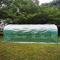 Serre de jardin durable et stable, facile à assembler, avec cadre métallique en forme de spire, imperméable, 300*213cm