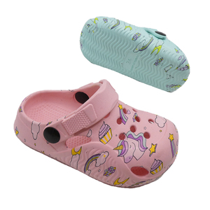 Sabots et mules d'été antidérapants en PVC HEVA, unisexes, avec logo personnalisé, sabots de jardin, chaussures plates, sandales d'été pour enfants, sabots personnalisés - Product Image 4