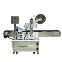 Machine d'étiquetage automatique horizontale à rouleaux Zhongjie pour ampoules, flacons, bouteilles de liquide oral, bouteilles en verre, cartons, étiqueteuse 260BPM