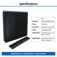Feuille de remplissage alvéolée en PVC ignifuge pour tour de refroidissement, éliminateur d'eau, pour système de refroidissement industriel et refroidissement de hangar d'élevage