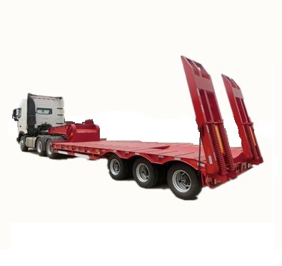 3-х осевой низкорамный прицеп для перевозки тяжелых большие оборудования с низкой платформой грузовиков Мерседес Бенц