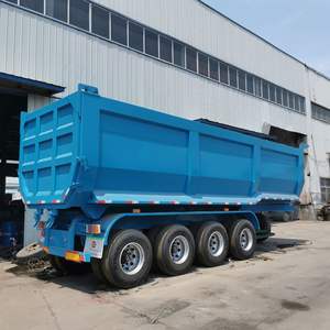 Remolque de Camión Volquete de 3 Ejes con Descarga <span class=keywords><strong>Trasera</strong></span> para Transporte de Piedra, 60 Toneladas - Product Image 2