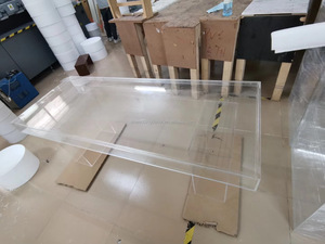 Luxury Flower <strong>Table</strong> <strong>Clear</strong> Transparent Acrylic Ghost <strong>Table</strong> for Wedding Party - Product Image 4