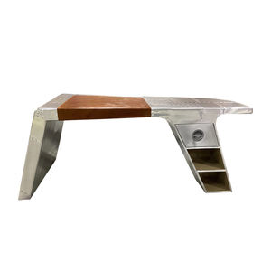 ระดับไฮเอนด์โบราณนักบินเฟอร์นิเจอร์เครื่องบินผู้จัดการโต๊ะผู้บริหารการบินสำนักงานปีกโต๊ะ - Product Image 1